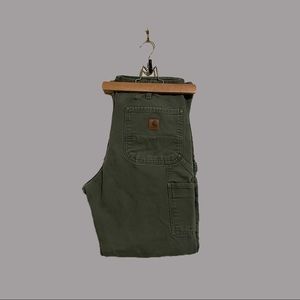 Army Green Carhartt Double Knee Pants